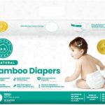 Little Toes Natural Disposable Bamboo Viscose Diapers ? Premium Quality ? Hypoallergenic ? Pure Comfort ? Eco-Friendly ? Sustainable ? Size 2-3 Medium ? 36 Pack
